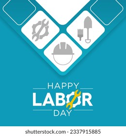 Labor Day in the United States of America is observed every year in September, to honor and recognize the American labor movement and their works and contributions. Vector illustration