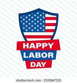 Labor Day in the United States. Background, poster, card, banner vector illustration