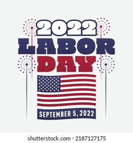 Labor Day USA Background Banner Social Media Marketing Instagram Template Vector Illustration Design