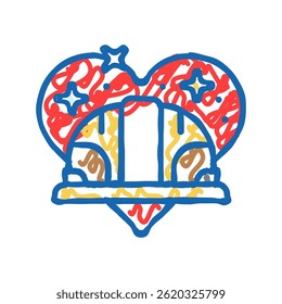 labor day usa holiday doodle icon sketch vector. labor day usa holiday sign. isolated symbol illustration
