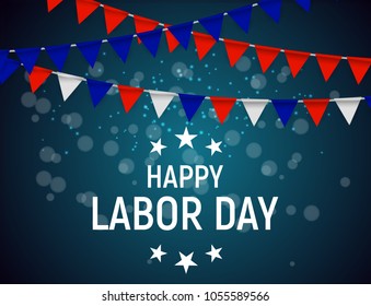 Labor Day in USA Poster Background. Vector Illustration EPS10