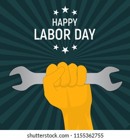 Labor Day in USA Poster Background. Vector Illustration EPS10