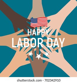 Labor Day in USA Poster Background. Vector Illustration EPS10