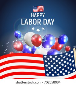 Labor Day in USA Poster Background. Vector Illustration EPS10