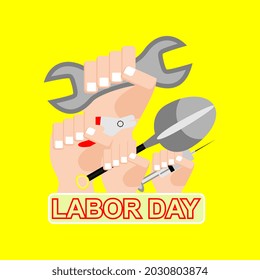 Labor Day Various Professions Representation Background Design Free Vector
