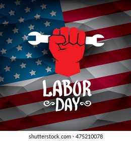 Labor day vector background. Usa Labor day vector banner