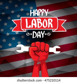 Labor day vector background. Usa Labor day vector banner
