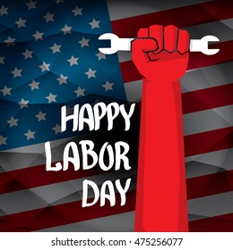 Labor day vector background. Usa Labor day vector banner or poster