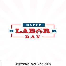 Labor day vector design elements icon label badge