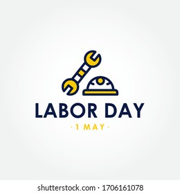 Ilustración de diseño de vectores en el Día del Trabajo