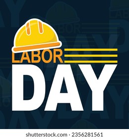 Labor day vector design using poster, banner and t-shirt