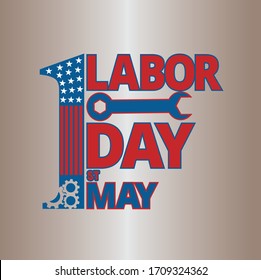 Labor Day. Vector hand lettering quote, typographic element for your design. Can be printed on T-shirts, bags, posters, invitations, cards, pillows.