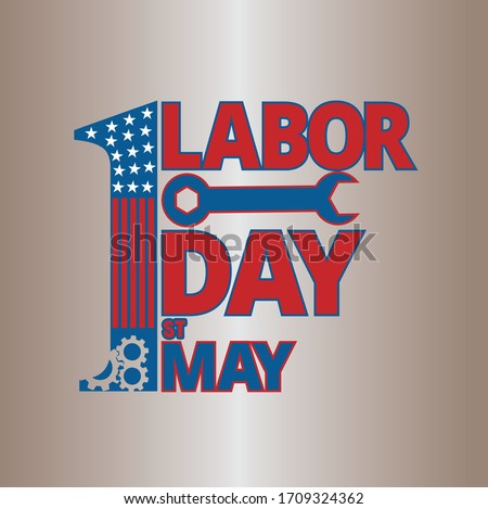 Labor Day. Vector hand lettering quote, typographic element for your design. Can be printed on T-shirts, bags, posters, invitations, cards, pillows.