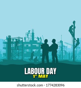 Labor day vector illustration background.