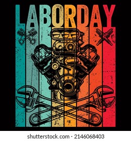 Labor Day vector illustration format that are perfect for t-shirt, coffee mug, poster, cards, pillow cover, and sticker design.
