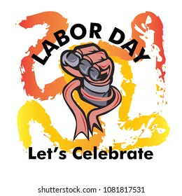 labor day vector logo