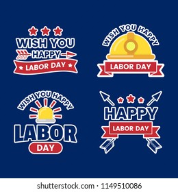 Labor Day Vector Logo for banner, poster, flyer