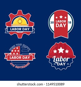Labor Day Vector Logo for banner, poster, flyer