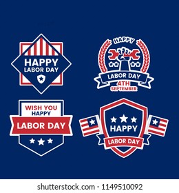 Labor Day Vector Logo for banner, poster, flyer