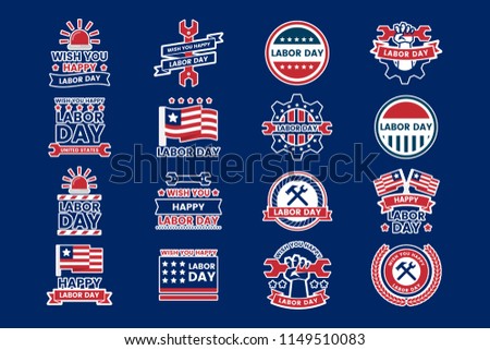 Labor Day Vector Logo for banner, poster, flyer