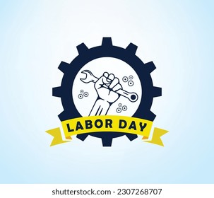 Labor day vector logo vector icon