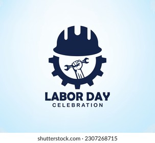 Labor day vector logo vector icon