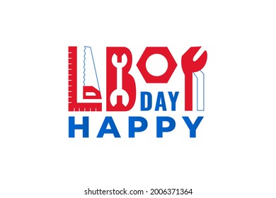 Labor Day. Vector typography illustration for USA Labor Day celebration