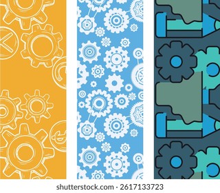 Labor Day Worker Icon Pattern Design for Apparel and Backdrops