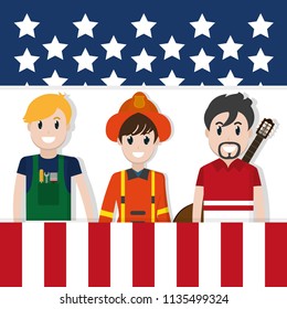 Labor day workers