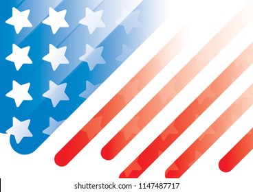Labor day,Veterans day, Patriot day USA september with blue and red stripe for background