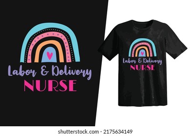 labor delivery nurse t shirt design