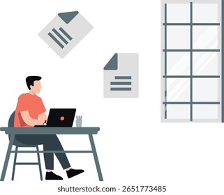 O trabalho é diligentemente trabalhar em folhas, focado e eficiente. Eles manipulam tarefas metodicamente, garantindo precisão e qualidade em todos os detalhes.