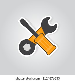 Labor equipment flat vector design illustration
