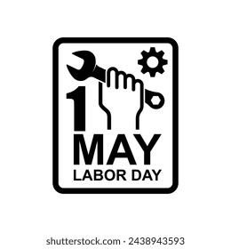 Labor icon. Happy Labor Day isolated on background vector illustration.