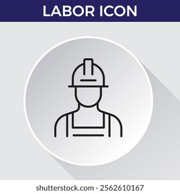 labor icon line icon related team, teamwork, co-workers, cooperation. Linear busines simple symbol collection. vector illustration.