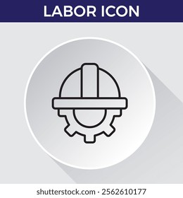 labor icon line icon related team, teamwork, co-workers, cooperation. Linear busines simple symbol collection. vector illustration.