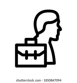 icono de trabajo o logotipo símbolo de signo aislado ilustración vectorial de alta calidad estilo negro iconos vectoriales
