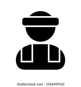 Arbeitssymbol oder Logo einzeln auf Zeichen, Vektorgrafik - qualitativ hochwertige Vektorsymbole mit schwarzem Hintergrund
