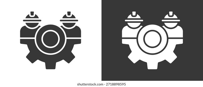 Labor Icon Set Vector Collection Isolated In Black And White