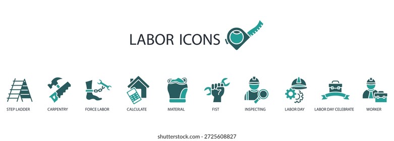conjunto de iconos de trabajo. Vector. Movimiento editable. signo de estilo lineal para uso Diseño web, logotipo. Ilustración de símbolo
