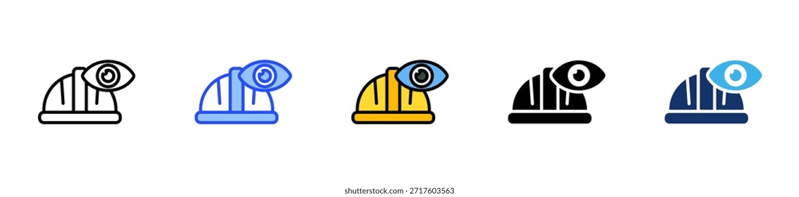 Labor Inspection Icon Collection With Multiple Styles