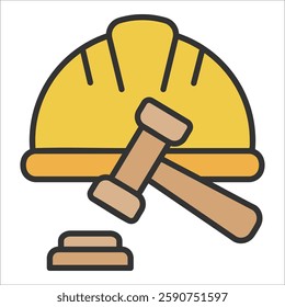 Labor Law Icon Element For Design