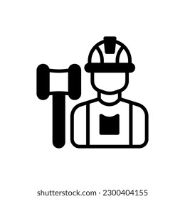 Labor Law icon in vector. Illustration