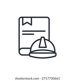 labor law icon. vector.Editable stroke.linear style sign for use web design,logo.Symbol illustration.