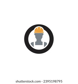 labor logo icon, worker logo icon free vector