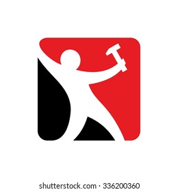 labor logo vector. logo template. icon vector.