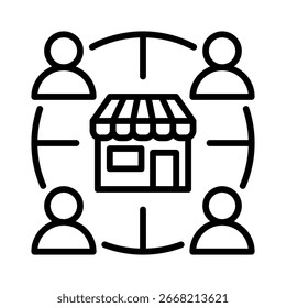 Elemento de icono del mercado laboral para el diseño