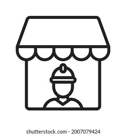 Imagen vectorial de icono del mercado laboral. También se puede usar para HR. Adecuado para aplicaciones móviles, aplicaciones web y medios impresos.