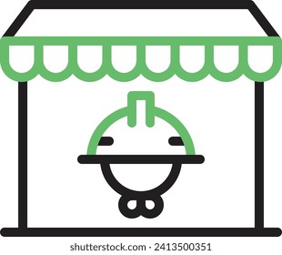 Imagen vectorial de icono del mercado laboral. Adecuado para aplicaciones web móviles y medios de impresión.