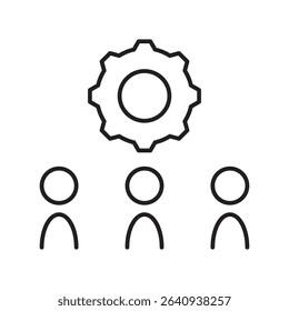 labor market icon with white background vector stock illustration